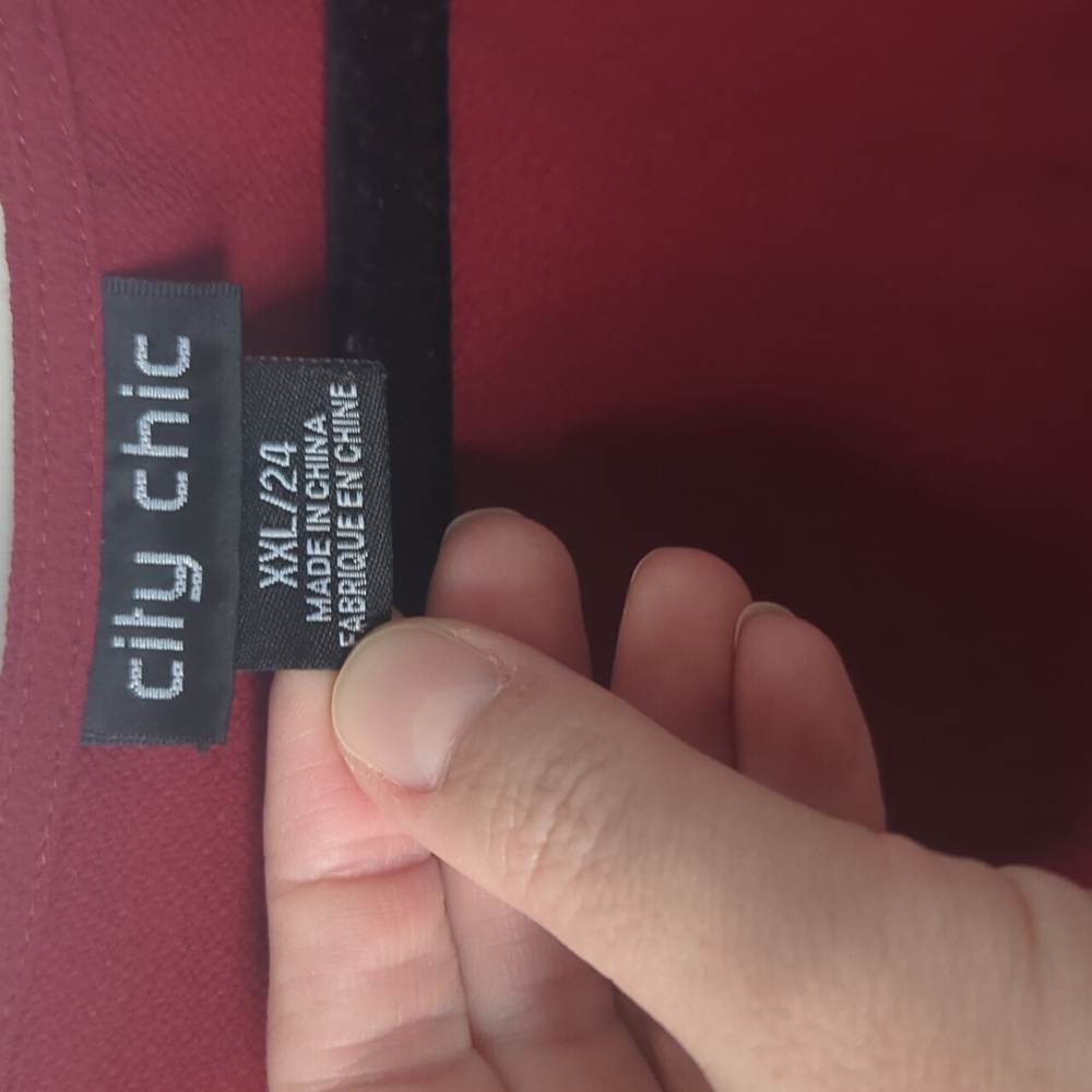 City Chic "Desire" Deep Red Maxi Dress - Picture 2 of 8